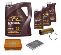 FEBI BILSTEIN Controllo set 8L MANNOL Diesel TDI 5W-30 per Audi A4 Avant