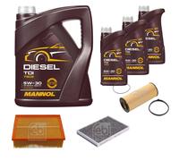 FEBI BILSTEIN Controllo set 8L MANNOL Diesel TDI 5W-30 per Audi A4 Cabriolet