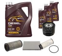 Febi BILSTEIN Controllo Set 8L mannol Diesel Tdi 5W-30 per Iveco Quotidiano (IV)