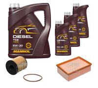 FEBI BILSTEIN Controllo Set 8L MANNOL Diesel TDI 5W-30 Per Peugeot 307 Break
