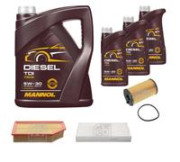 FEBI BILSTEIN Controllo Set 8L MANNOL Diesel TDI 5W-30 Per Peugeot 407 SW
