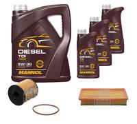 FEBI BILSTEIN Controllo Set 8L MANNOL Diesel TDI 5W-30 Per Peugeot 407 SW