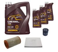 FEBI BILSTEIN Controllo Set 8L MANNOL Diesel TDI 5W-30 Per Peugeot Boxer