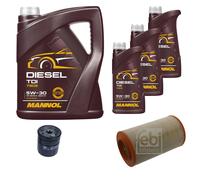 FEBI BILSTEIN Controllo set 8L MANNOL Diesel TDI 5W-30 per Peugeot Boxer