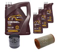 FEBI BILSTEIN Controllo set 8L MANNOL Diesel TDI 5W-30 per Peugeot Boxer