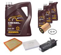 FEBI BILSTEIN Controllo Set 8L MANNOL Diesel TDI 5W-30 Per VW Amarok 2H