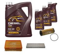 FEBI BILSTEIN Controllo Set 8L MANNOL Diesel TDI 5W-30 Per VW Passat Variant