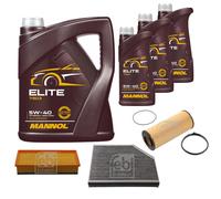 FEBI BILSTEIN Controllo Set 8L MANNOL Elite 5W-40 Per Audi A5 Sportback 8TA