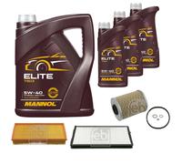 Febi BILSTEIN Controllo Set 8L mannol Elite 5W-40 per BMW 5er E34 520i 24V