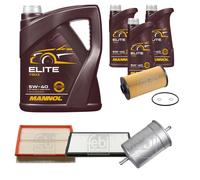 FEBI BILSTEIN Controllo Set 8L MANNOL Elite 5W-40 Per BMW 7 Serie E32 730i iL