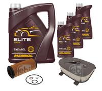 Febi BILSTEIN Controllo Set 8L mannol Elite 5W-40 per BMW X5 E70 - Xdrive30d