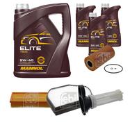 FEBI BILSTEIN Controllo Set 8L MANNOL Elite 5W-40 Per Mercedes-Benz E-Klasse
