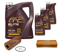 FEBI BILSTEIN Controllo Set 8L MANNOL Elite 5W-40 Per Mercedes-Benz E-Klasse