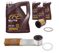 Febi BILSTEIN Controllo Set 8L mannol Elite 5W-40 per Peugeot 807 E 2.0 HDI