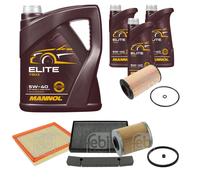 FEBI BILSTEIN Controllo Set 8L MANNOL Elite 5W-40 Per Saab 9-5 Kombi YS3E