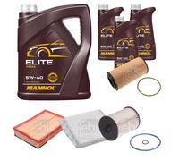 Febi BILSTEIN Controllo Set 8L mannol Elite 5W-40 per Volvo V70 II Nero - 2.4