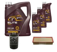Febi BILSTEIN Controllo Set 8L mannol Elite 5W-40 per VW Golf VI 5K1 2.0