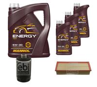 Febi BILSTEIN Controllo Set 8L mannol Energia 5W-30 per VW Golf VI 5K1 2.0