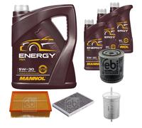 FEBI BILSTEIN Controllo Set 8L MANNOL Energy 5W-30 per Audi A4 Cabriolet 2.4