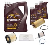 FEBI BILSTEIN Controllo Set 8L MANNOL Energy 5W-30 Per Audi A5 Cabriolet F57