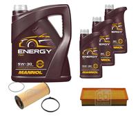 FEBI BILSTEIN Controllo Set 8L MANNOL Energy 5W-30 per Audi A5 Sportback S5