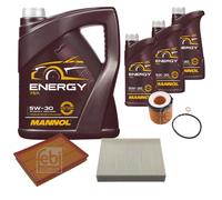 FEBI BILSTEIN Controllo Set 8L MANNOL Energy 5W-30 Per BMW 3er F30 F80 335i