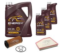 FEBI BILSTEIN Controllo Set 8L MANNOL Energy 5W-30 Per BMW 5er Touring E61
