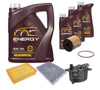 FEBI BILSTEIN Controllo Set 8L MANNOL Energy 5W-30 Per Land Rover Freelander