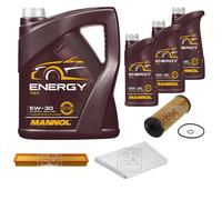 FEBI BILSTEIN Controllo Set 8L MANNOL Energy 5W-30 Per Mercedes-Benz