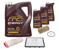 FEBI BILSTEIN Controllo Set 8L MANNOL Energy 5W-30 per Rover 75 2.0 CDT