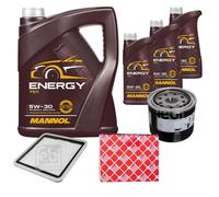 FEBI BILSTEIN Controllo Set 8L MANNOL Energy 5W-30 Per Subaru Outback BR