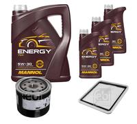 FEBI BILSTEIN Controllo Set 8L MANNOL Energy 5W-30 Per Subaru XV _GP_ 2.0i