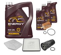 FEBI BILSTEIN Controllo Set 8L MANNOL Energy 5W-30 per Toyota RAV 4 III 2.2