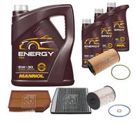 FEBI BILSTEIN Controllo Set 8L MANNOL Energy 5W-30 per Volvo XC90 I D5 AWD