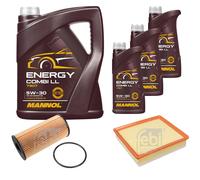 Febi BILSTEIN Controllo Set 8L mannol Energy Combi Ll 5W-30 per Filtro Opel