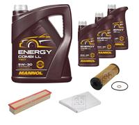 FEBI BILSTEIN Controllo Set 8L MANNOL Energy Combi LL 5W-30 Per Mercedes