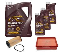 Febi BILSTEIN Controllo Set 8L mannol Energy Combi Ll 5W-30 per Nissan