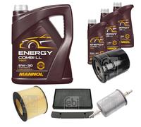 FEBI BILSTEIN Controllo Set 8L MANNOL Energy Combi LL 5W-30 Per Saab 9-5