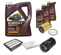 FEBI BILSTEIN Controllo set 8L MANNOL Energy Premium 5W-30 per Hyundai Santa