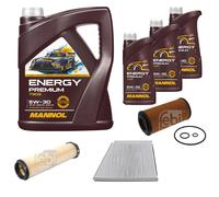 FEBI BILSTEIN Controllo Set 8L MANNOL Energy Premium 5W-30 Per Mercedes E