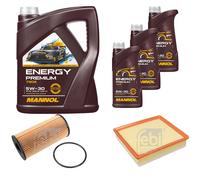FEBI BILSTEIN Controllo Set 8L MANNOL Energy Premium 5W-30 Per Opel Movano