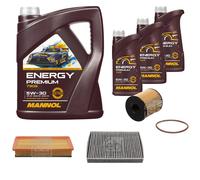 FEBI BILSTEIN Controllo set 8L MANNOL Energy Premium 5W-30 per Peugeot 508