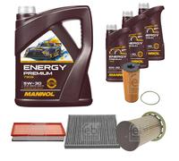 FEBI BILSTEIN Controllo set 8L MANNOL Energy Premium 5W-30 per VW Touareg