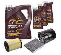 FEBI BILSTEIN Controllo Set 8L MANNOL Energy Ultra JP 5W-20 Per Ford C-Max