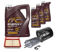 FEBI BILSTEIN Controllo Set 8L MANNOL Energy Ultra JP 5W-20 Per Ford Mondeo