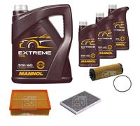 FEBI BILSTEIN Controllo Set 8L MANNOL Extreme 5W-40 Per Audi A4 Avant 8ED