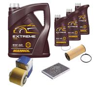 FEBI BILSTEIN Controllo Set 8L MANNOL EXTREME 5W-40 Per AUDI A6 ALLROAD 4FH