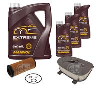 Febi BILSTEIN Controllo Set 8L mannol extreme 5W-40 per BMW X5 E70 - Xdrive30d