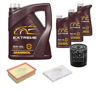 Febi BILSTEIN Controllo Set 8L mannol extreme 5W-40 per Peugeot 307 Break 3E