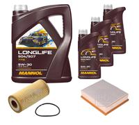 FEBI BILSTEIN Controllo Set 8L MANNOL LONGLIFE 504/507 5W-30 Per Audi A1